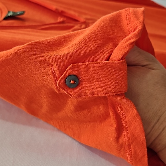 Eddie Bauer, Swing style,Bright Orange,Sz XXL, Scoop Neckline, Embroidered - Picture 3 of 15